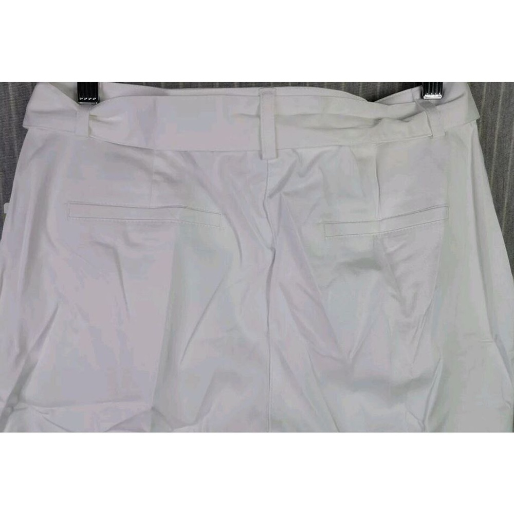 Women’s White Tie-Waist Tapered Pants - Picture 3 of 6